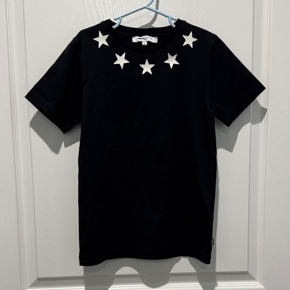 Givenchy Black Tee with White Stars